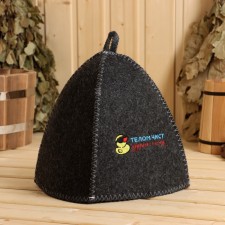 A cap for a bathhouse with embroidery 