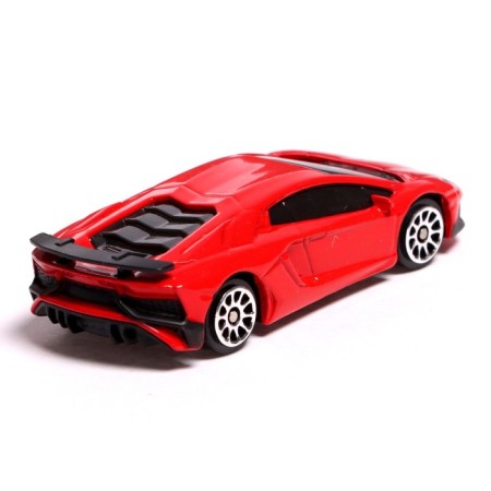 Metal machine Lamborghini Aventador LP750-4 SV, 1:64, Red color-2