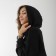 Knitted suit SL, with a hood, 42-44, black