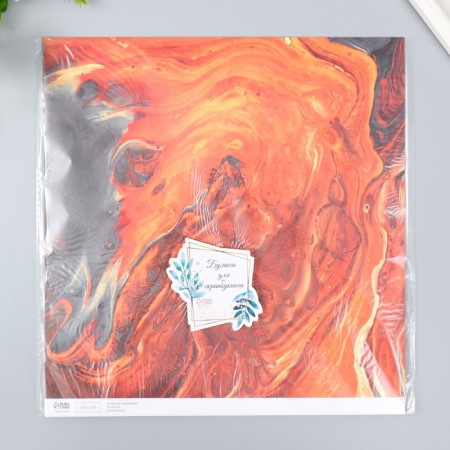 Scrapbooking "Lava Stream" density 180 g 30.5x32 cm-4