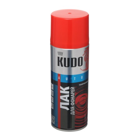 Kudo headlight tinting varnish red, acrylic, aerosol, 520 ml KU-9022