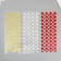 Plastic sticker with glitter "stars" MIX 35.5x12.7 cm
