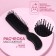 Comb-comb there is a massage, 3 × 13.8 cm, black color