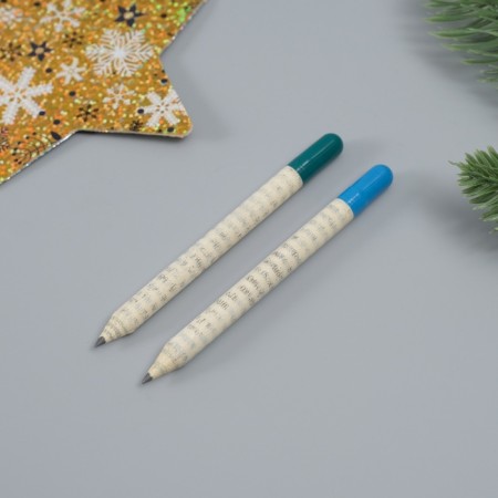 Growing gift pencils mini "blue spruce + pine" set 2 pcs.-4