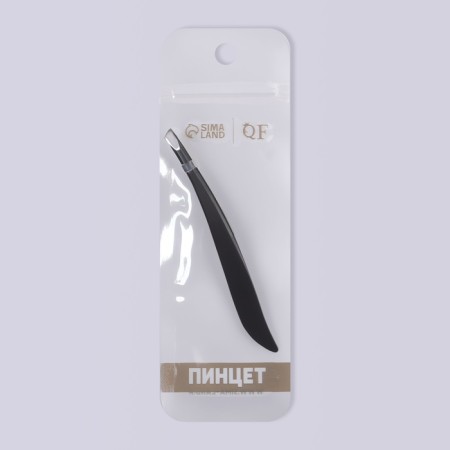 Pinzet begged, narrow 9 cm, black color-5