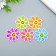 Decor for creativity rubber "Chamomile Smile" set 10 pcs MIX 4x4 cm
