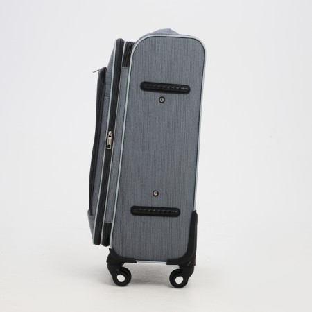 Small suitcase 24 "On the zipper, code castle, with extension, the color is gray-2
