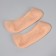 Socks for pedicure, silicone, with perforation, 18 × 8 cm, beige color