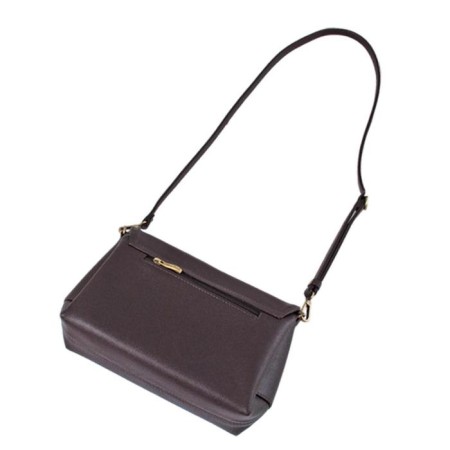 Messenger bag, valve department, brown color 17x26x10cm-1