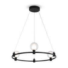 Suspended lamp Freya FR4005PL-03B1 Urban, 600x600x1200 mm, LED, 3x12W, 700lm, 3000k, black color black