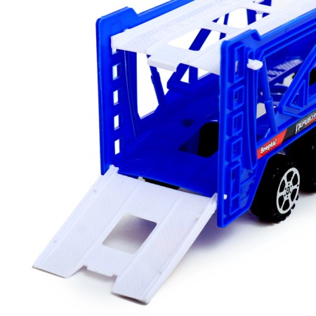 Inertial "Avtobos" truck, with 4 machines, blue color-4
