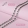 Metallized braid “rectangle”, 8 × 5 mm, 4.5 ± 0.5 m, silver color