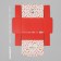 Gift folding box, packaging, “with love”, 16.5 x 12.5 x 5 cm