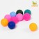 Cat balls, 4 cm (suitable for gaming complexes), packing 10 pcs, mix of flowers