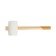 Kiyanka tundra, wooden handle, white rubber, 65 mm, 600 g