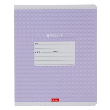 Notebook 18 sheets in the Constructor cage, cover coated cardboard, rounded corners, block 65 g/m2, fields, mix-4