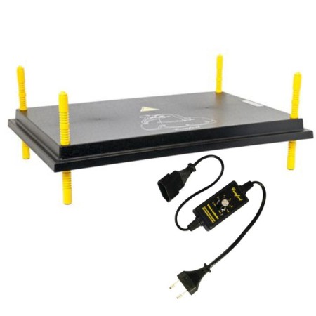 The heating panel, 40 × 60 cm, with a temperature regulator, for chickens, 62 watts, Comfort