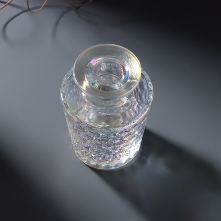 Diffusor for essential oils "Sot" 100 ml transparent mother of pearl 6x6x9 cm-2
