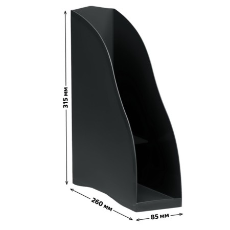 Paper tray Vertical Istanm Delta, black, width 85 mm-2