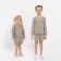 Kidsa (sweatshirt, shorts) minku, gray color, height 122 cm
