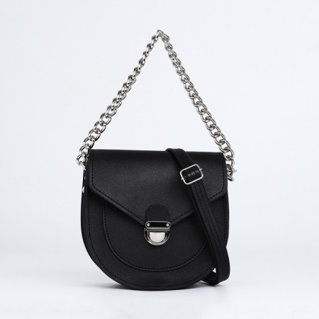 Women's bag Textura, messenger, small size, black color-1