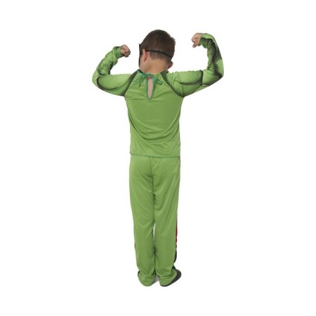 Carnival costume "Hulk" without muscles, textiles, jacket, trousers, mask, p. 30, height 116 cm-3