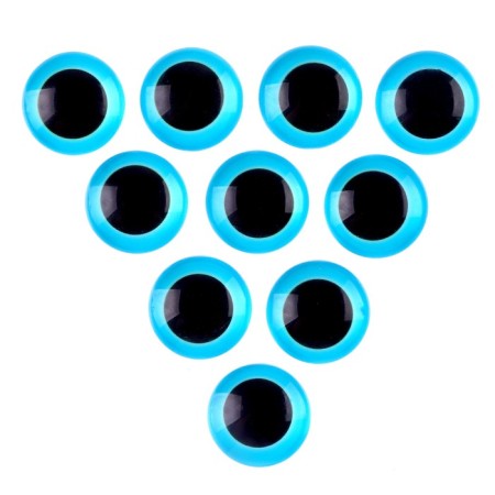 Elose -based eyes, set of 10 pcs., Size 1 pc. - 20 mm, blue color-1
