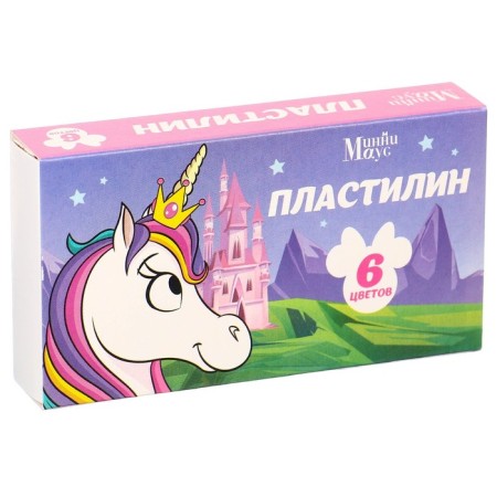 Plasticine 6 colors 60 g "Minni and unicorn"-2