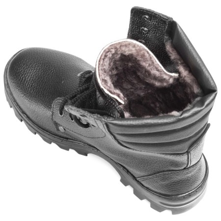Leather boots with a high beret 5092, natural fur, winter, p. 41-2