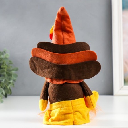 Interior doll "Granny in a costume chicken" 38x8x8 cm-3