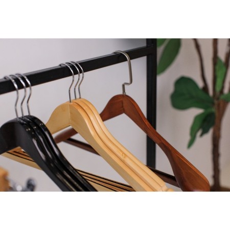 Shoulders - hanger for outerwear with the crossbar Ladoom Bois, 45 × 25.5 × 5.5 cm, brown color-4