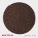 Serving napkin on the table “Shine”, d = 38 cm, brown color