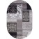 Oval carpet Merinos Silver, size 180x350 cm, Gray color