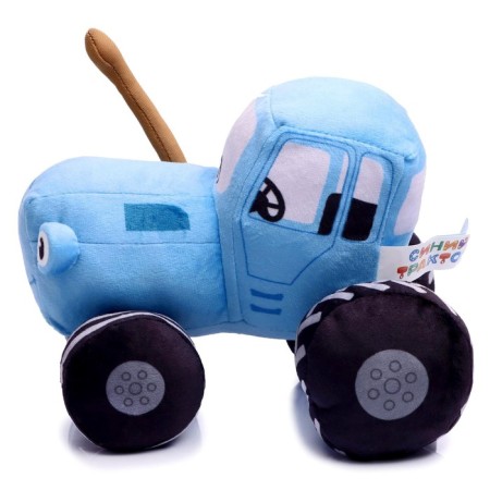 Soft music toy "Blue Tractor", 20 cm-1