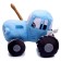 Soft music toy "Blue Tractor", 20 cm