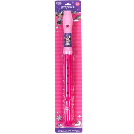 Musical toy "Dudochka: Minnie Mouse", pink color-6