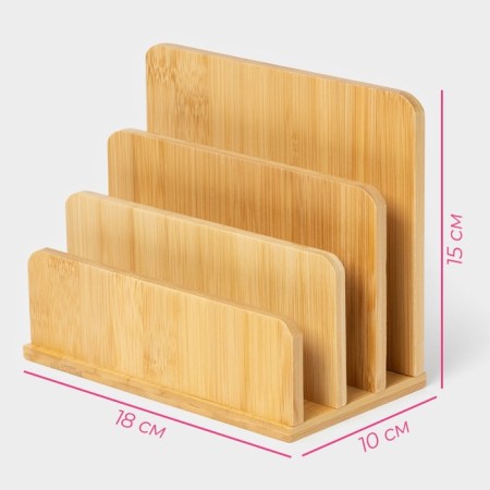 Stand for cutting boards and lines of the share, 18 × 10 cm, 3 sections-7