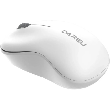 Mouse Dareu Wireless LM106G White (White), DPI 1200, receiver 2.4GHZ, size 99.4X-1