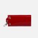 Key, length 11 cm, button, 7 carabiners, red color