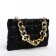 Lightning bag, long chain, black color