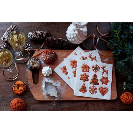 New Year's napkins Paper Lilia 33x33 "Gingerbread" 2sl 20l.-2