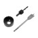 A set for installing the cut locks of the tundra, a frail drill 22 mm, a ring saw 54 mm