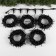 Garland "Clip-Light" 5 threads of 20 m, IP44, UMS, dark thread, 665 LED, glow white, flickering all LEDs, 24 V