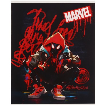 Notebook of 48 sheets in a cage, cardboard cover, spider-man-2