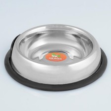A bowl with a non -slip base is rounded with a handle, 470 ml