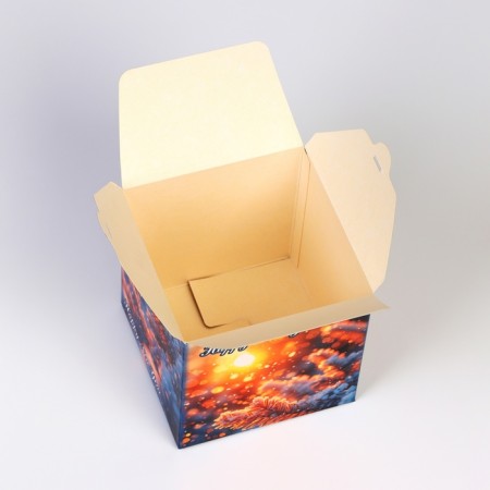 Gift folding box "At dawn", 10 x 10 x 10 cm-3