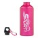 Water bottle, 650 ml, Master K, 21 x 7 cm, aluminum case, pink