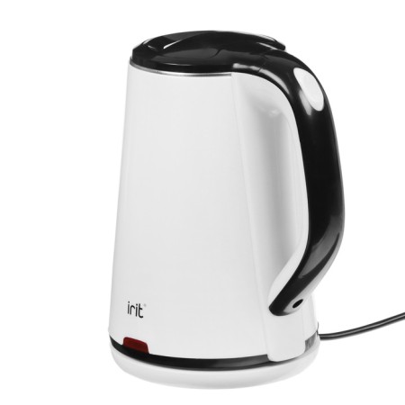 Electric kettle IRIT IR-13-1308, plastic, flair, 1.8 l, 1500, white-black-2