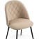 Stol on a metal frame Zest metal/velor, black/beige 50x54x81 cm
