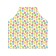 Apron of a kitchen with a photo print "Painted eggs", adjustable, size OS
